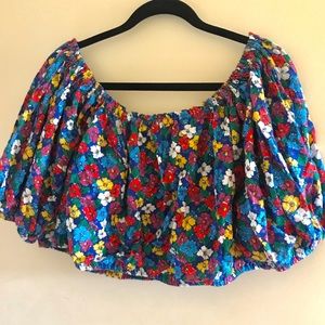 Floral Crop Top